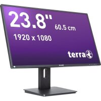 TERRA 2456W PV V4 24" Monitor Full HD IPS schwarz USB-C mit 15W Power Delivery, höhenverstellbar, Pivot
