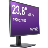 TERRA 2456W PV V4 24" Monitor Full HD IPS schwarz USB-C mit 15W Power Delivery, höhenverstellbar, Pivot