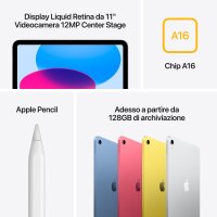 Apple iPad A16 Wi-Fi - Tablet - 256 GB - 27.9 cm...