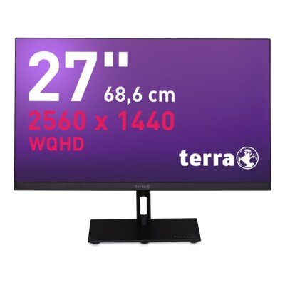 TERRA LCD/LED 2771W PV 2K IPS black 27 Zoll WQHD Monitor mit Pivot, Höhenverstellung, HDMI, DisplayPort und USB-C