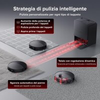 Roborock Saros 20X Saug- und Wischroboter, schwarz, rund, mit Absaug- und Wischstation, Luftreinigung