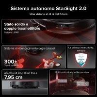 Roborock Saros 20X Saug- und Wischroboter, schwarz, rund, mit Absaug- und Wischstation, Luftreinigung
