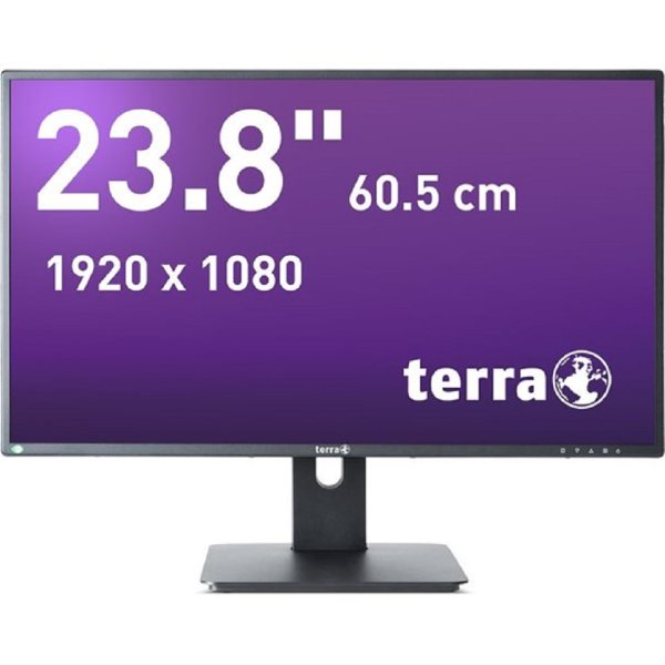 TERRA LED 2456W PV V3 schwarz DP HDMI Pivot GREENLINE PLUS
