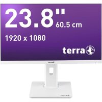 TERRA 24" Business-Monitor (Weiß) – Full-HD, Ergonomischer Standfuß, Greenline Plus