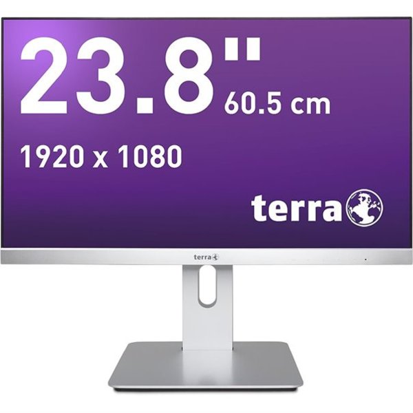 TERRA LCD/LED 2462W PV V2 silber DP HDMI DVI GREENLINE PLUS